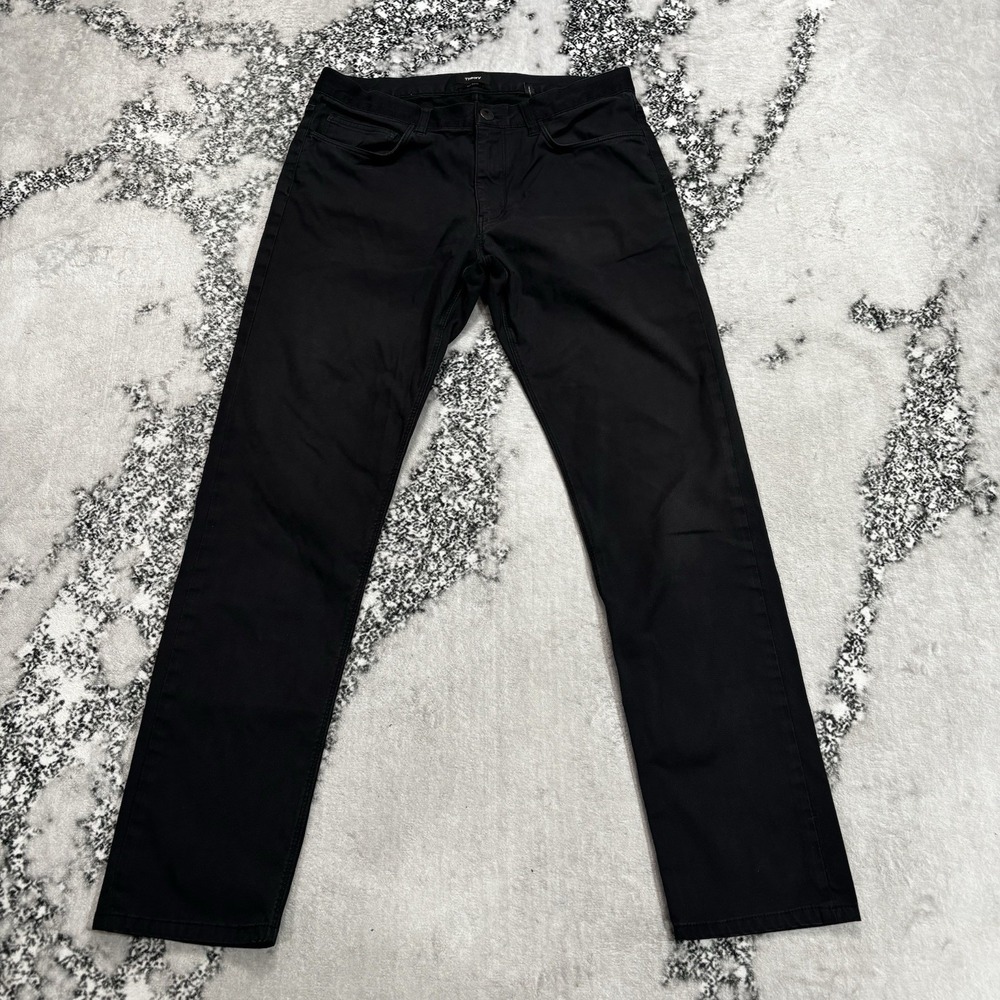 Theory Raffi Slim Fit Mens Size 32 Black 5 Pocket Stretch Twill Casual Pants